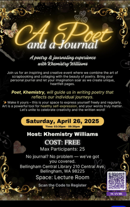 Youth Poetry Workshop Flyer